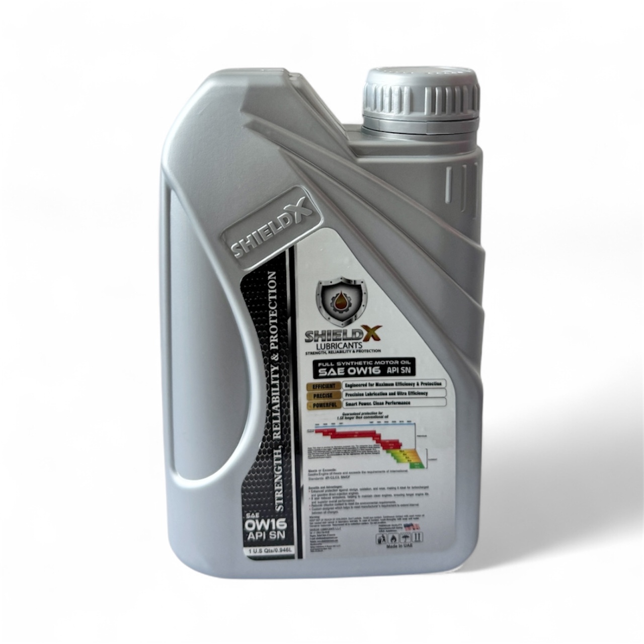 ShieldX 0W-16 Full Synthetic Engine Oil (1 Quart) - Image 3