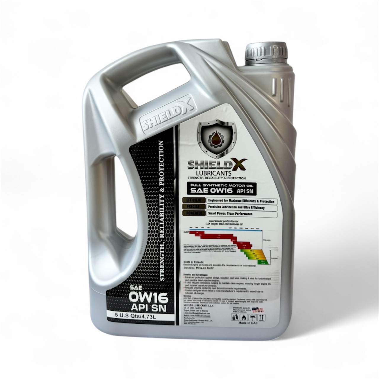 ShieldX Full Synthetic 0W-16 (5 Quart) - Image 2